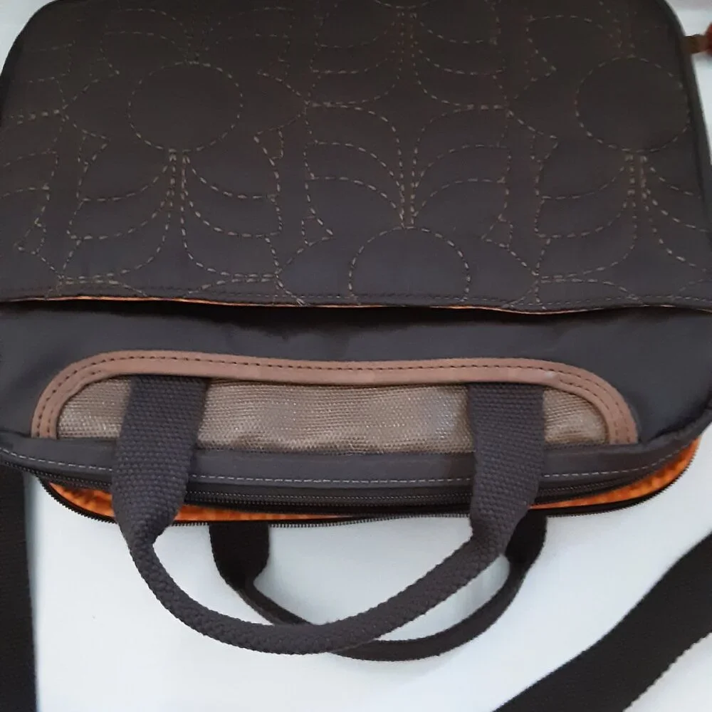 NWT Fossil Key Per Netbook Tablet‎ Brown and Orange Bag
